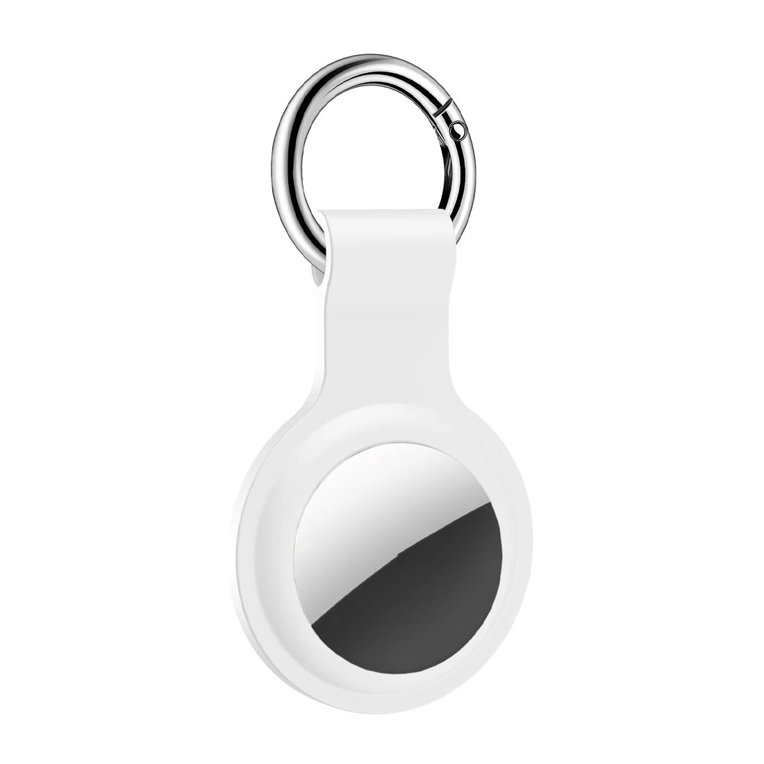 Apple Airtag Silikon Anahtarlık Beyaz