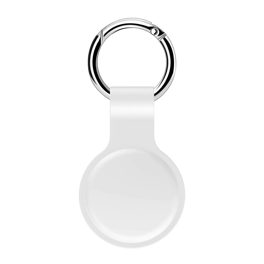 Apple Airtag Silikon Anahtarlık Beyaz