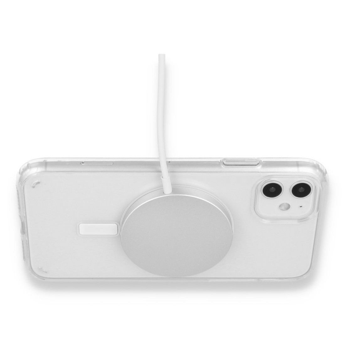 iPhone 11 Kılıf Magneticsafe Şeffaf Silikon - Şeffaf iPhone 11 Kılıf Magneticsafe Şeffaf Silikon - Şeffaf