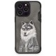 iPhone 14 Pro Max Nakış Desenli Gri iPhone 14 Pro Max Nakış Desenli Gri
